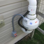 Radon mitigation system fan